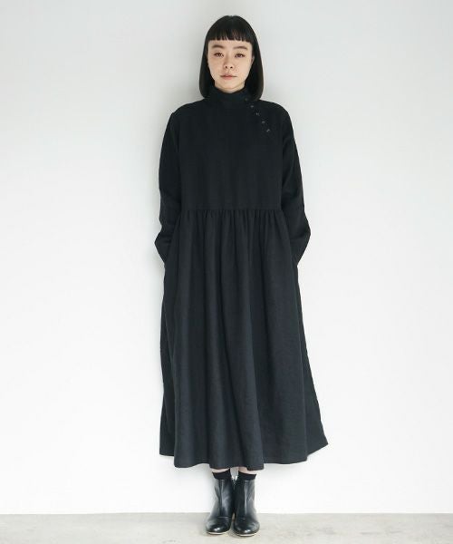 Mochi.モチ.gather dress [black]