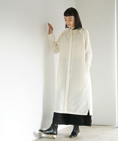 Mochi.モチ.shirts dress [white]