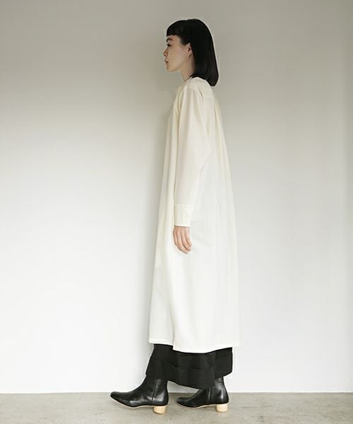 Mochi.モチ.shirts dress [white]