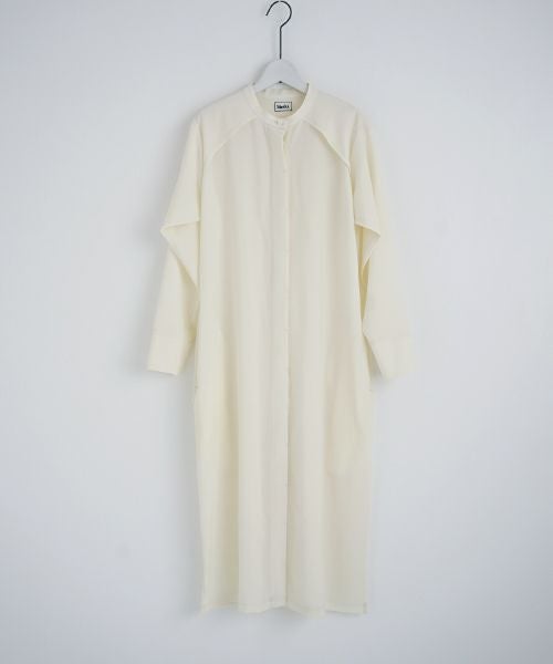 Mochi.モチ.shirts dress [white]