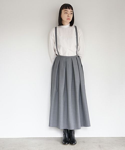 新品タグ付きMochi モチsuspender skirt 日本製 Mochi モチ suspender skirt [grey]