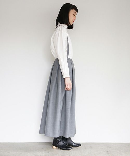 Mochi.モチ.suspender skirt [grey]