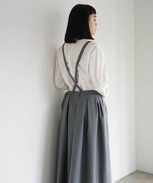 Mochi.モチ.suspender skirt [grey]