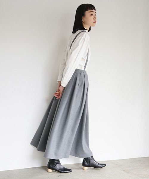 Mochi.モチ.suspender skirt [grey]