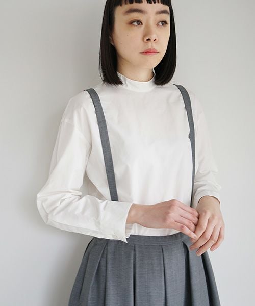 Mochi.モチ.suspender skirt [grey]