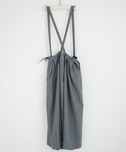 Mochi.モチ.suspender skirt [grey]