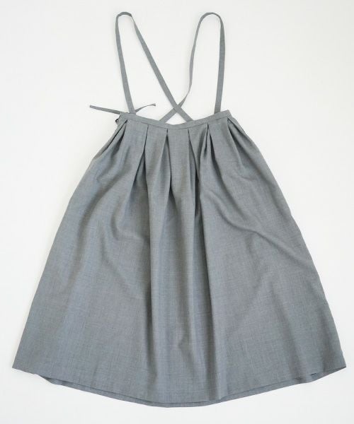 Mochi.モチ.suspender skirt [grey]