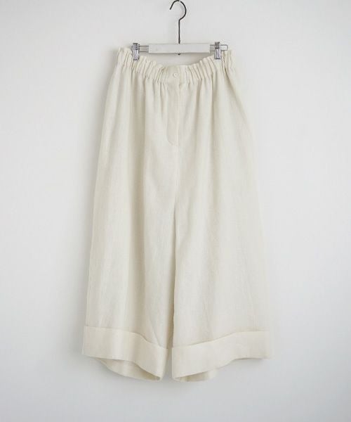 Mochi.モチ.cropped wide pants [off white]
