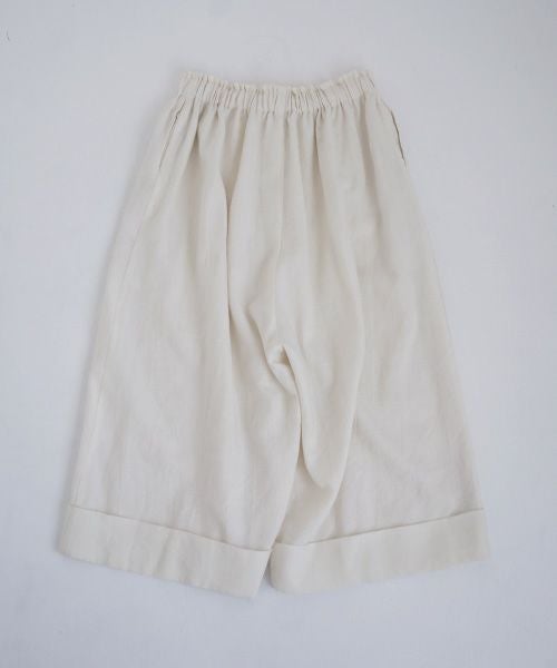 Mochi.モチ.cropped wide pants [off white]