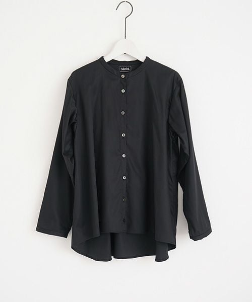 Mochi.モチ.no collar shirt [black]