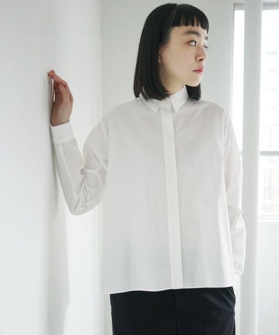 Mochi.モチ.tucked shirt [white]