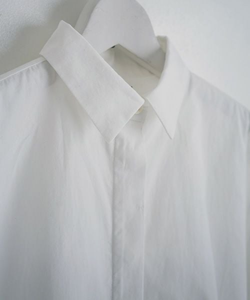Mochi.モチ.tucked shirt [white]