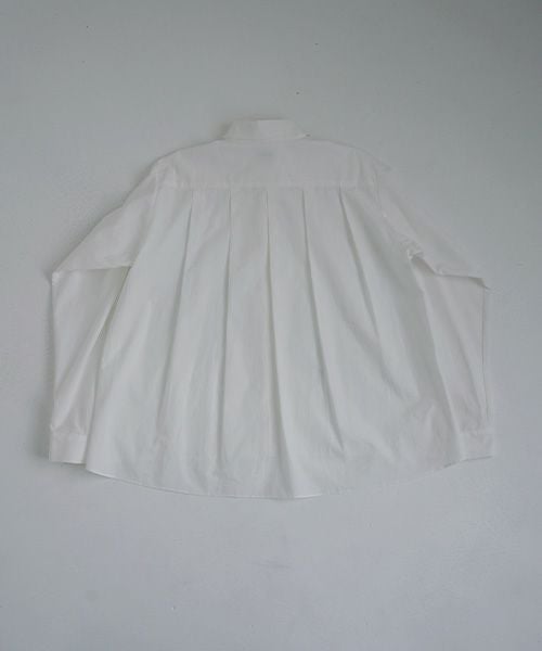 Mochi.モチ.tucked shirt [white]