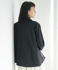 Mochi.モチ.tucked shirt [black]