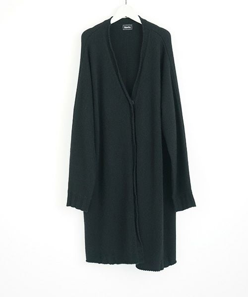 Mochi.モチ.long-knit cardigan [black]