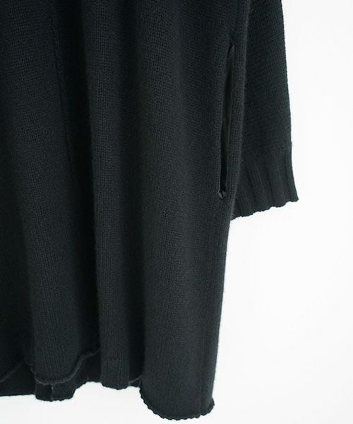 Mochi.モチ.long-knit cardigan [black]