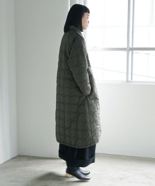 Mochi.モチ.quilted coat [khaki]