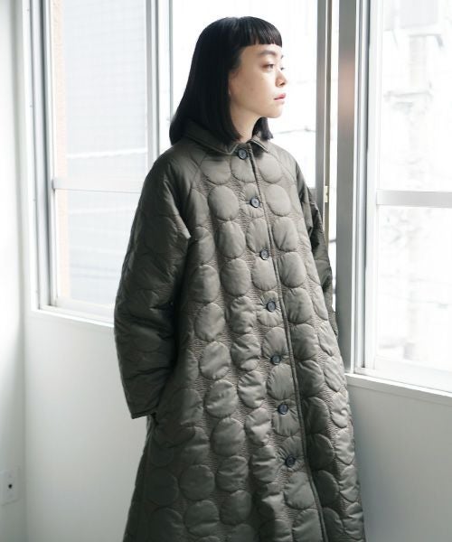 Mochi.モチ.quilted coat [khaki]