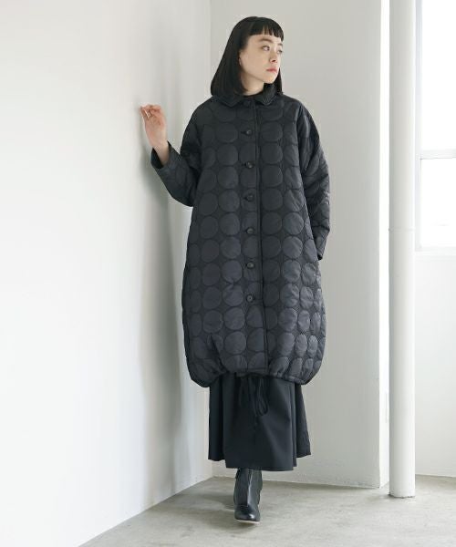 Mochi.モチ.quilted coat [black]
