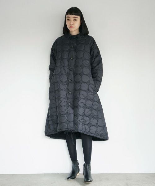 Mochi.モチ.quilted coat [black]