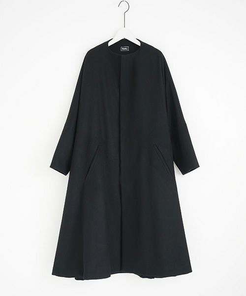 Mochi.モチ.no collar coat [black]