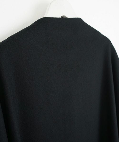 Mochi.モチ.no collar coat [black]