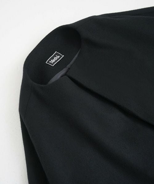 Mochi.モチ.no collar coat [black]
