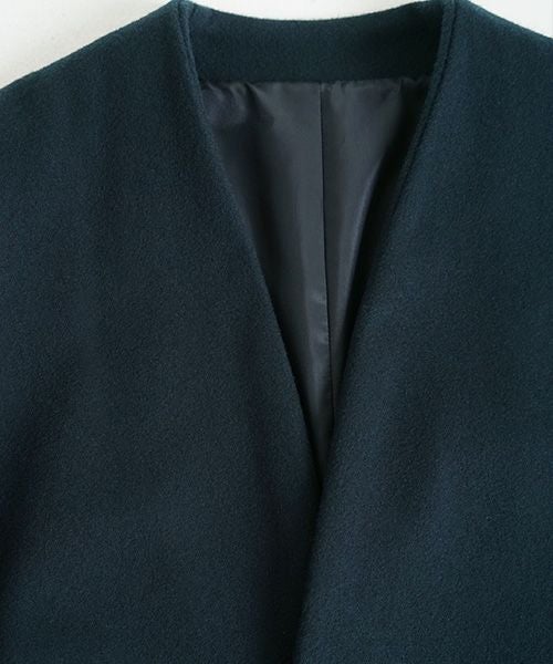 Mochi.モチ.v-neck no collar coat