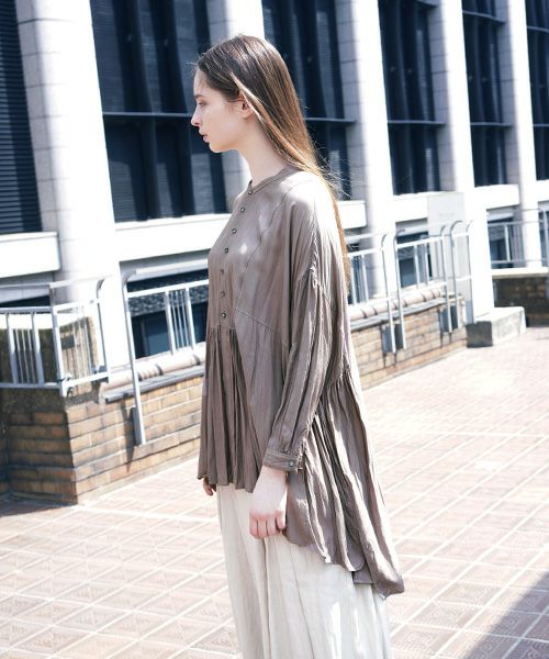 suzuki takayuki リネンブルゾン suzuki takayuki blouson（スズキタカユキ ブルゾン）Raw sienna