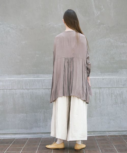 suzuki takayuki.スズキタカユキ.broad blouse[A211-05/grey]
