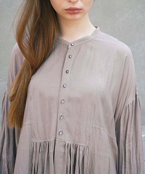 suzuki takayuki スズキタカユキ broad blouse[A211-05/grey]