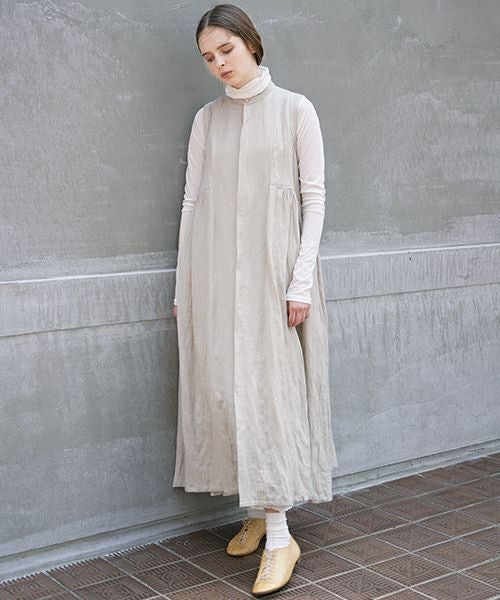 suzuki takayuki.スズキタカユキ.sleeveless dress[A211-10/nude]