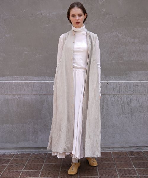 suzuki takayuki.スズキタカユキ.sleeveless dress[A211-10/nude]