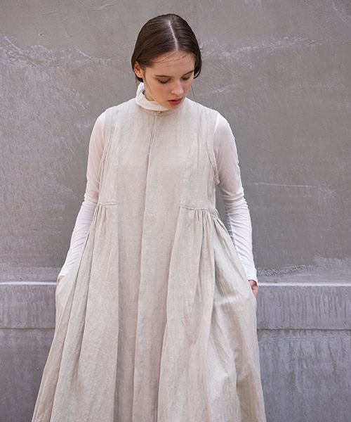 suzuki takayuki.スズキタカユキ.sleeveless dress[A211-10/nude]