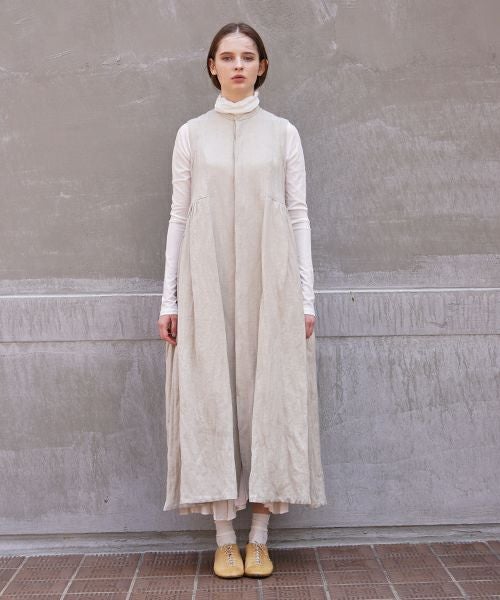 suzuki takayuki.スズキタカユキ.sleeveless dress[A211-10/nude]