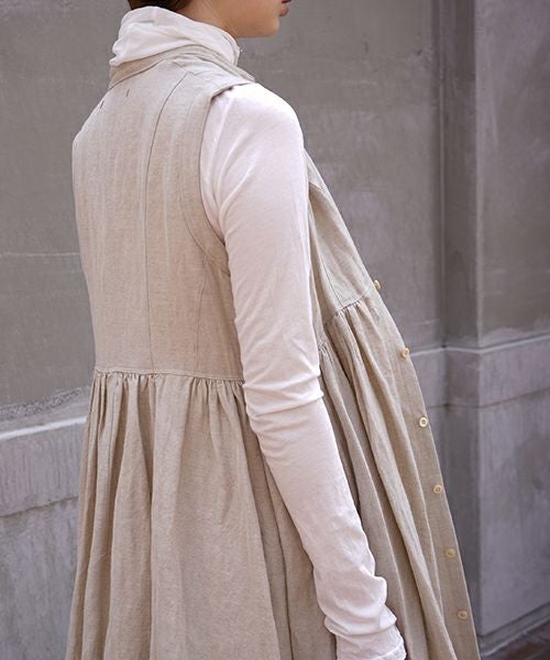 suzuki takayuki.スズキタカユキ.sleeveless dress[A211-10/nude]