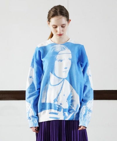 AHCAHCUM.あちゃちゅむ.レオナル3部作スウェット[01-203-0701/blue]