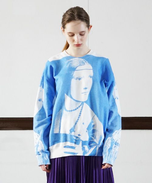 AHCAHCUM.あちゃちゅむ.レオナル3部作スウェット[01-203-0701/blue]