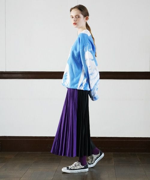 AHCAHCUM.あちゃちゅむ.レオナル3部作スウェット[01-203-0701/blue]