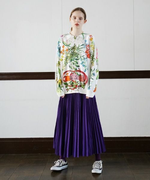 AHCAHCUM.あちゃちゅむ.お花の体スウェット[01-203-0704]