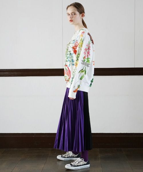 AHCAHCUM あちゃちゅむ お花の体スウェット[01-203-0704]