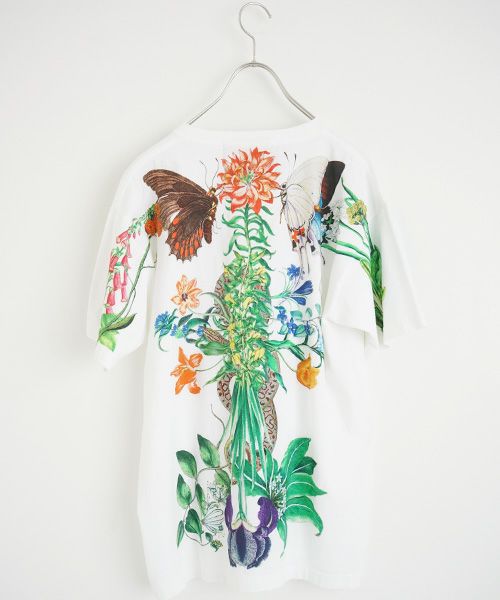 AHCAHCUM.あちゃちゅむ.お花の体Tシャツ[01-203-1501/ｍulti]