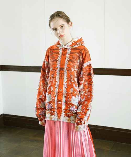 AHCAHCUM.あちゃちゅむ.刺繍pt BIGパーカー[01-203-5110]