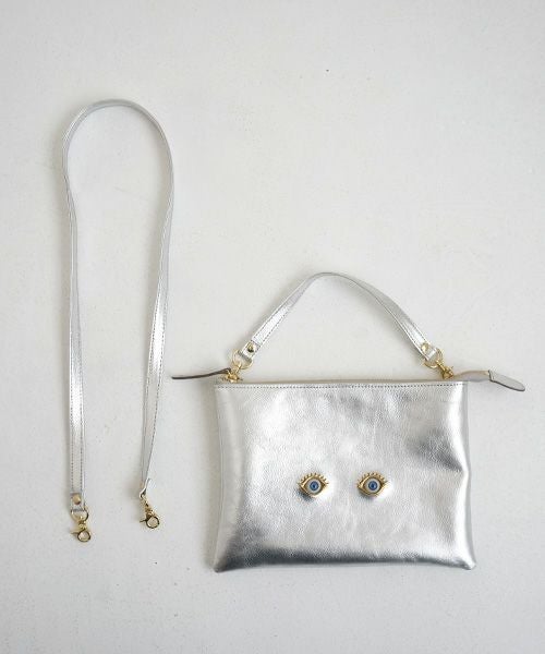 AHCAHCUM.あちゃちゅむ.お目目のバッグ[silver]