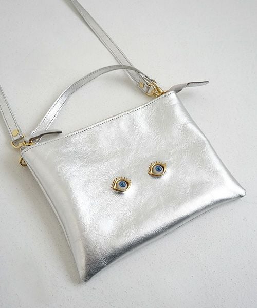 AHCAHCUM.あちゃちゅむ.お目目のバッグ[silver]