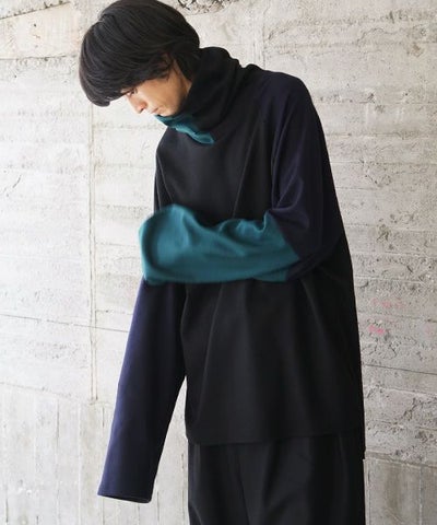 VU.ヴウ.highneck knit vu-s02-k04[BLACK MIX]