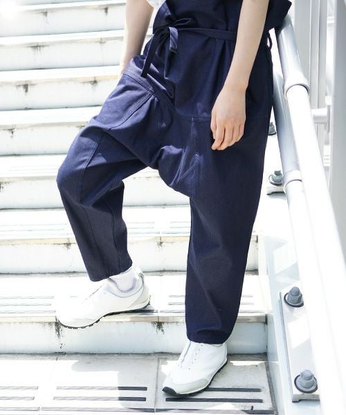 hatra×Palm maison.ハトラ×パームメゾン.限定復刻 ・巻デニム スリム [NAVY]_