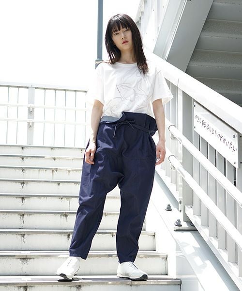 HATRA ハトラ　作務衣　ネイビーストライプ hatra×Palm maison ハトラ×パームメゾン 限定復刻 ・巻デニム スリム