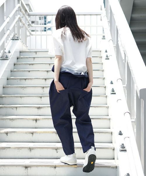hatra×Palm maison.ハトラ×パームメゾン.限定復刻 ・巻デニム スリム [NAVY]_