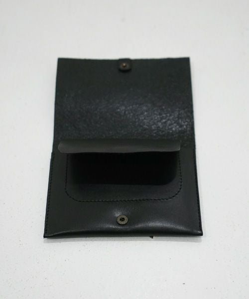nejicommu.ネジコミュ.MATTER FLAP WALLET [BLACK]